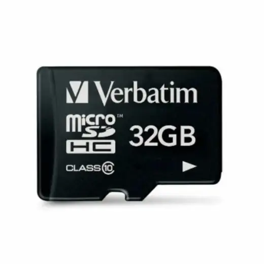 Verbatim 32GB microSDHC Card V10 black 44013
