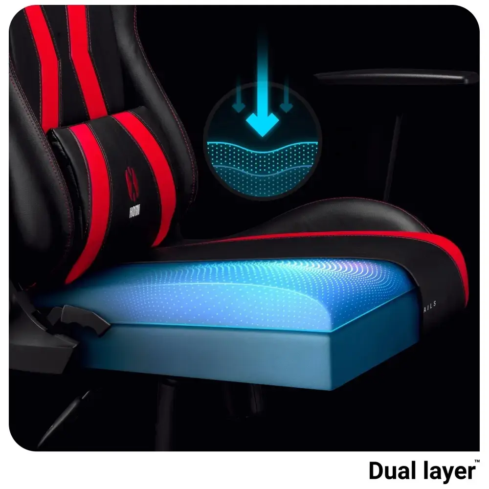 Gaming chair Diablo Chairs X-Horn 2.0 Normal Size black-red