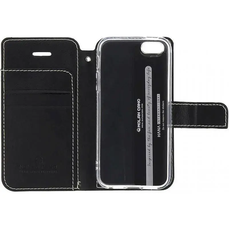 Molan Cano Issue Book Case for Xiaomi Redmi 9C Black