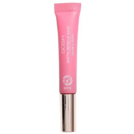 Gosh, Soft'n Clear, Vegan, High-shine, Lip Balm, 005, Pink Rose, SPF 15, 8 ml
