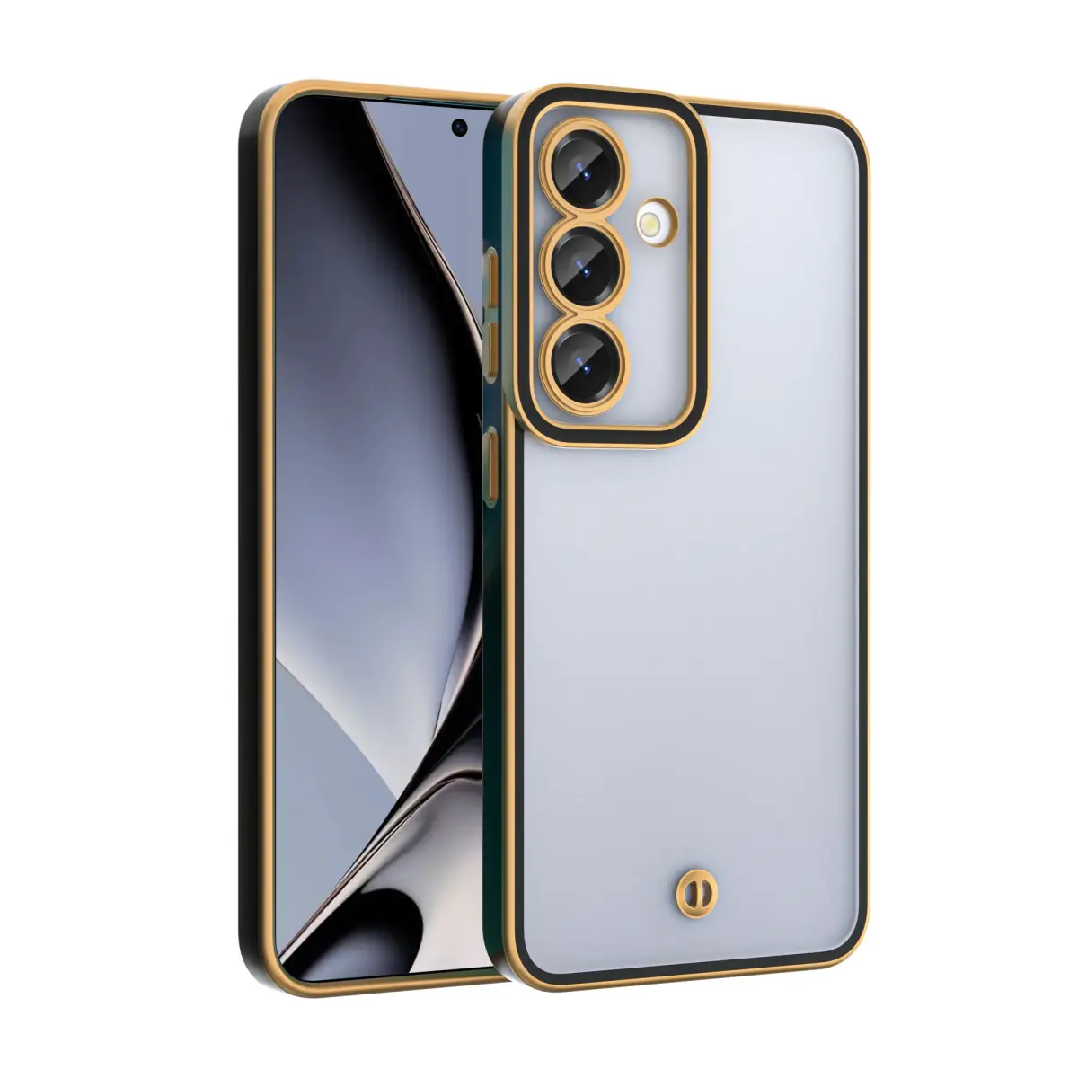 Silky Gold case for Samsung Galaxy S25 black