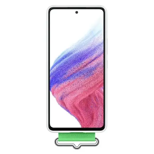 Samsung Silicone Cover Strap for Galaxy A53 5G white Foto 2