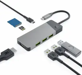 Dokstacija Green Cell USB-C 85W 7in1