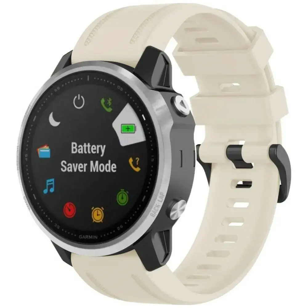 Beline Watch 2 viedpulksteņa siksniņa priekš Garmin Fenix 8/7S/6S/5S/mk3/mk3i | silikons | bēša