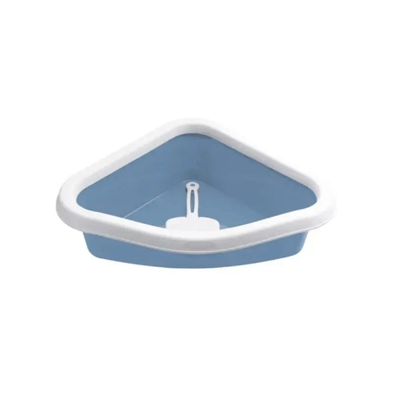 Kaķu tualete stūra Sprint Corner 56x40x14cm zila|balta