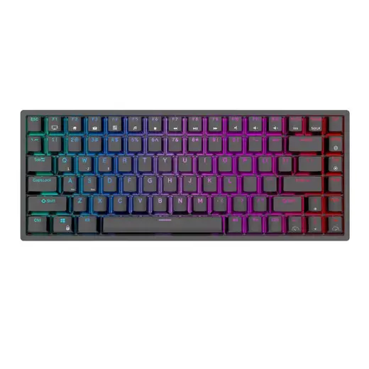 Royal Kludge RK84 RGB Mechanical Keyboard, Red switch (black) (QWERTY)