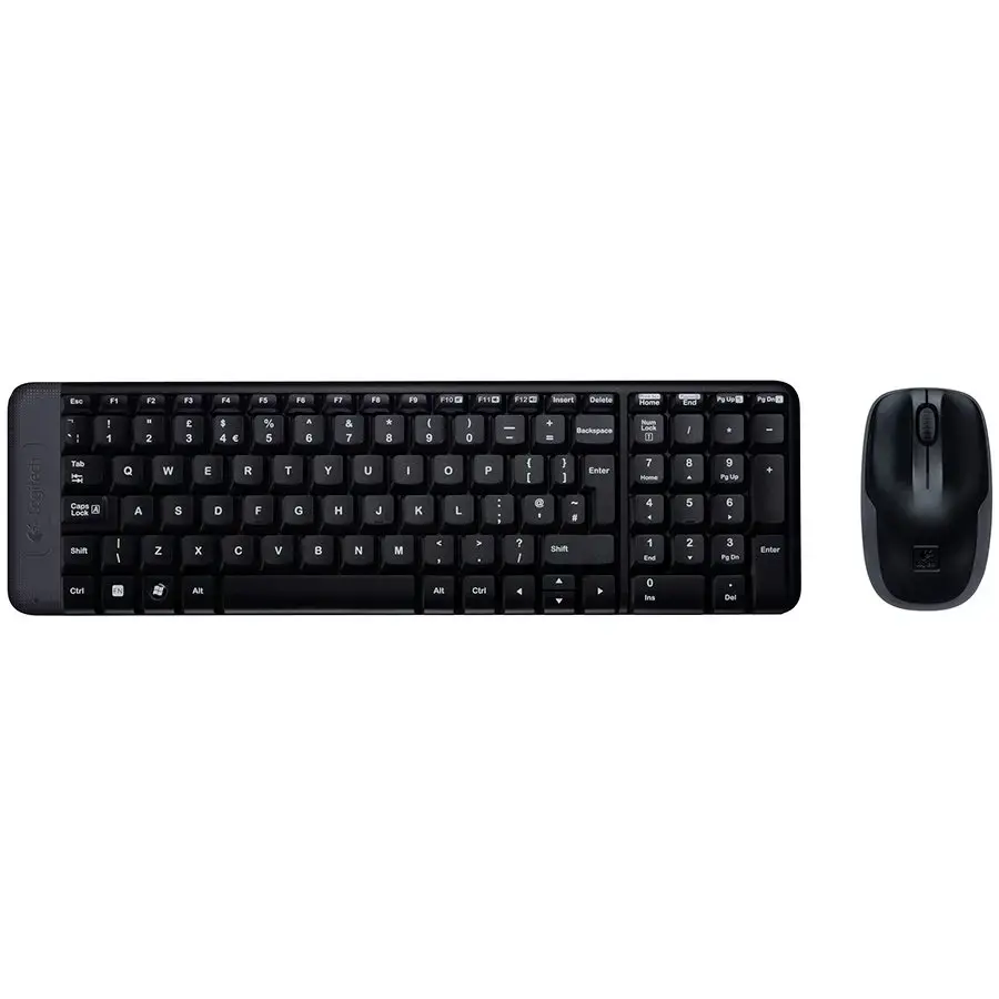 LOGITECH MK220 Wireless Combo - BLACK - GREEK