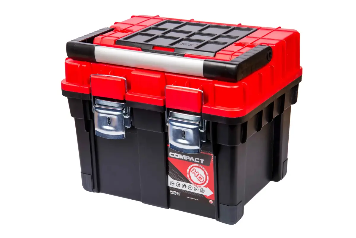 Instrumentu kaste HD Compact 2 sarkans 450x350x350