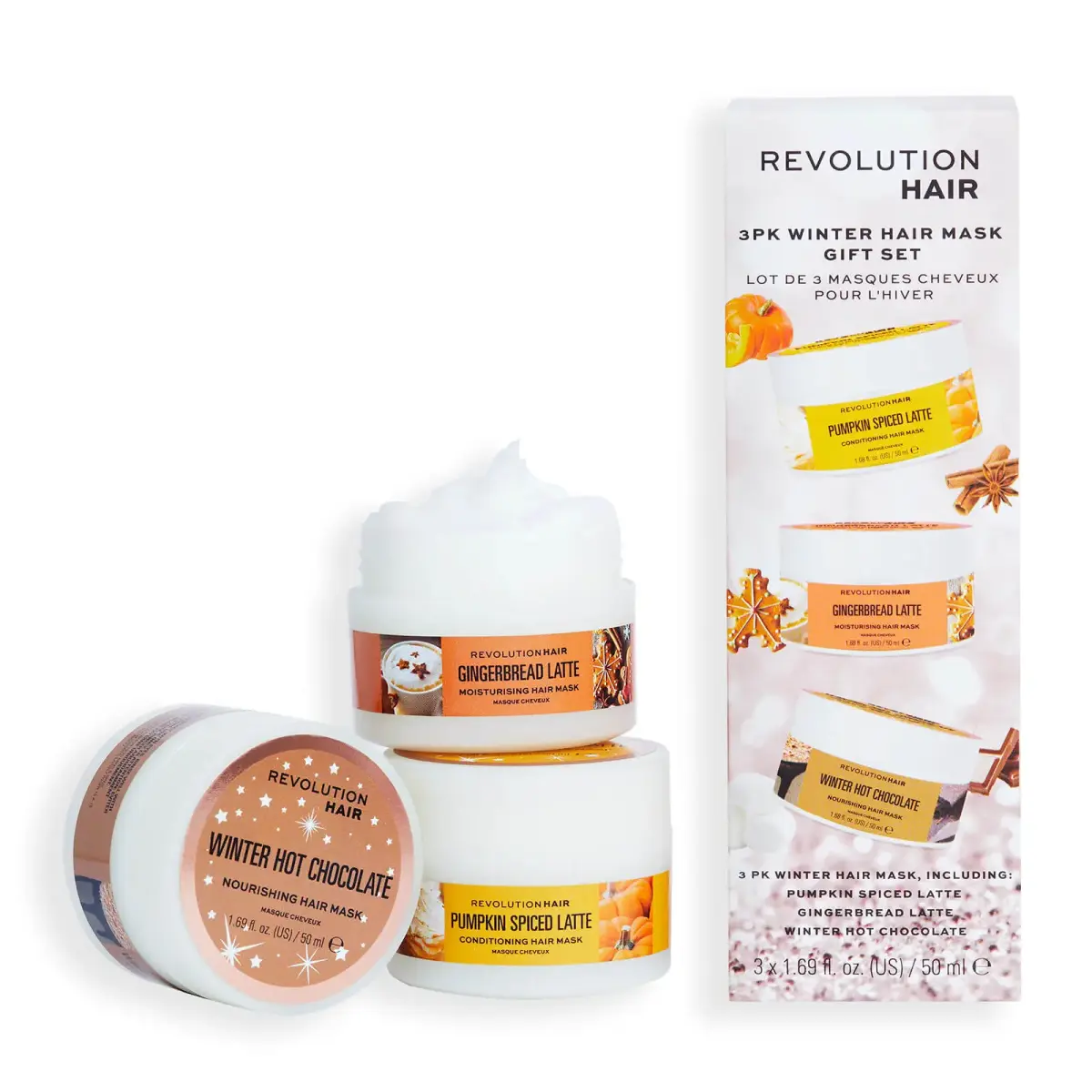Revolution Haircare Winter Hair Mask Gift Set (Pack of 3)