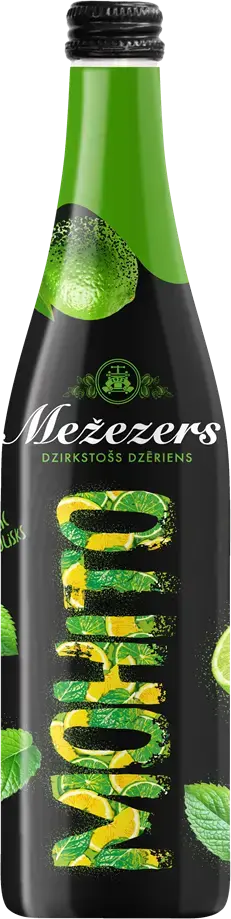 Bezalkoholisks gāzēts dzēriens MOHITO, Mežezers 0.5l (DEP)
