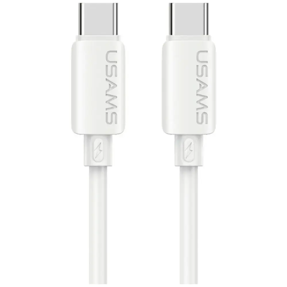 USAMS U98 datu pārraides un uzlādes vads | USB-C uz Lightning | 30W | balts