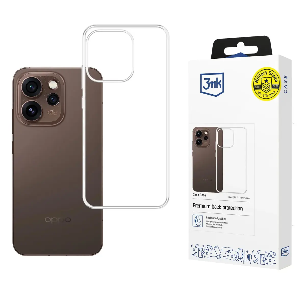 Oppo Reno 15 Pro 5G (CPH2813) - 3mk Clear Case