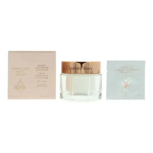 Set Charlotte Tilbury: Magic, Moisturising, Cream, For Face, SPF 15, 50 ml + Magic Crystal Elixir, Hydrates, Serum, For Face, 1 ml *Sample