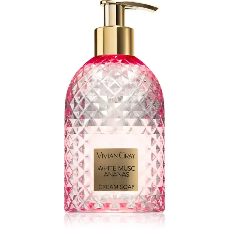 Vivian Gray White Musk & Pineapple Cream Soap - Creamy Liquid Hand Soap - 300ml