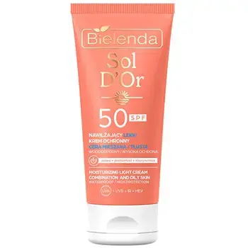 Bielenda Moisturizing Light Cream SPF 50 - Ochranný krém na obličej 50ml