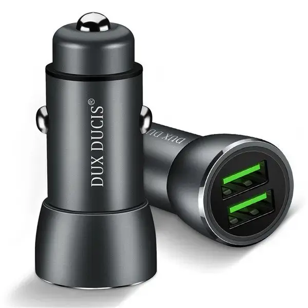Dux Ducis CC1 Quick Charge 3.0 Auto Lādētajs Melns (EU Blister)