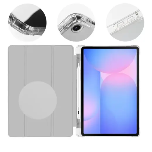 Obal:Me MistyTab planšetdatora maciņš Galaxy Tab S10 Lite | Galaxy Tab S9 | Galaxy Tab S9 FE | Galaxy Tab S10 FE pelēks