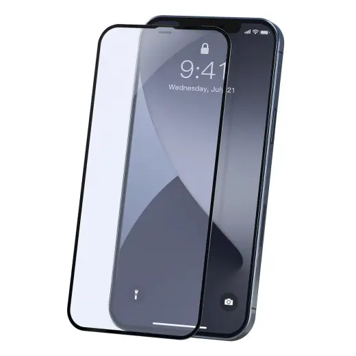 Baseus SGAPIPH61P-TE01 tempered glass for Apple iPhone 12 | 12 Pro black (2 pcs)