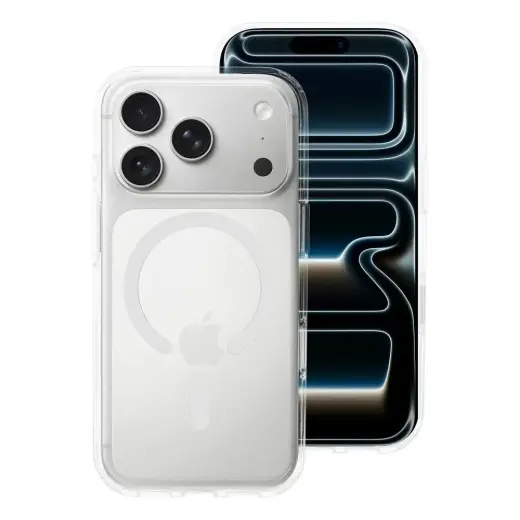 Forcell F-Protect Clear Hybrid Premium telefoni ümbris MagSafe toega iPhone 17 Pro läbipaistev