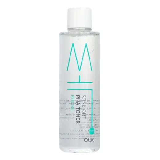 Ottie, Soak Out, Hydrating & Exfoliating, Tonic Lotion, For Face, 210 ml