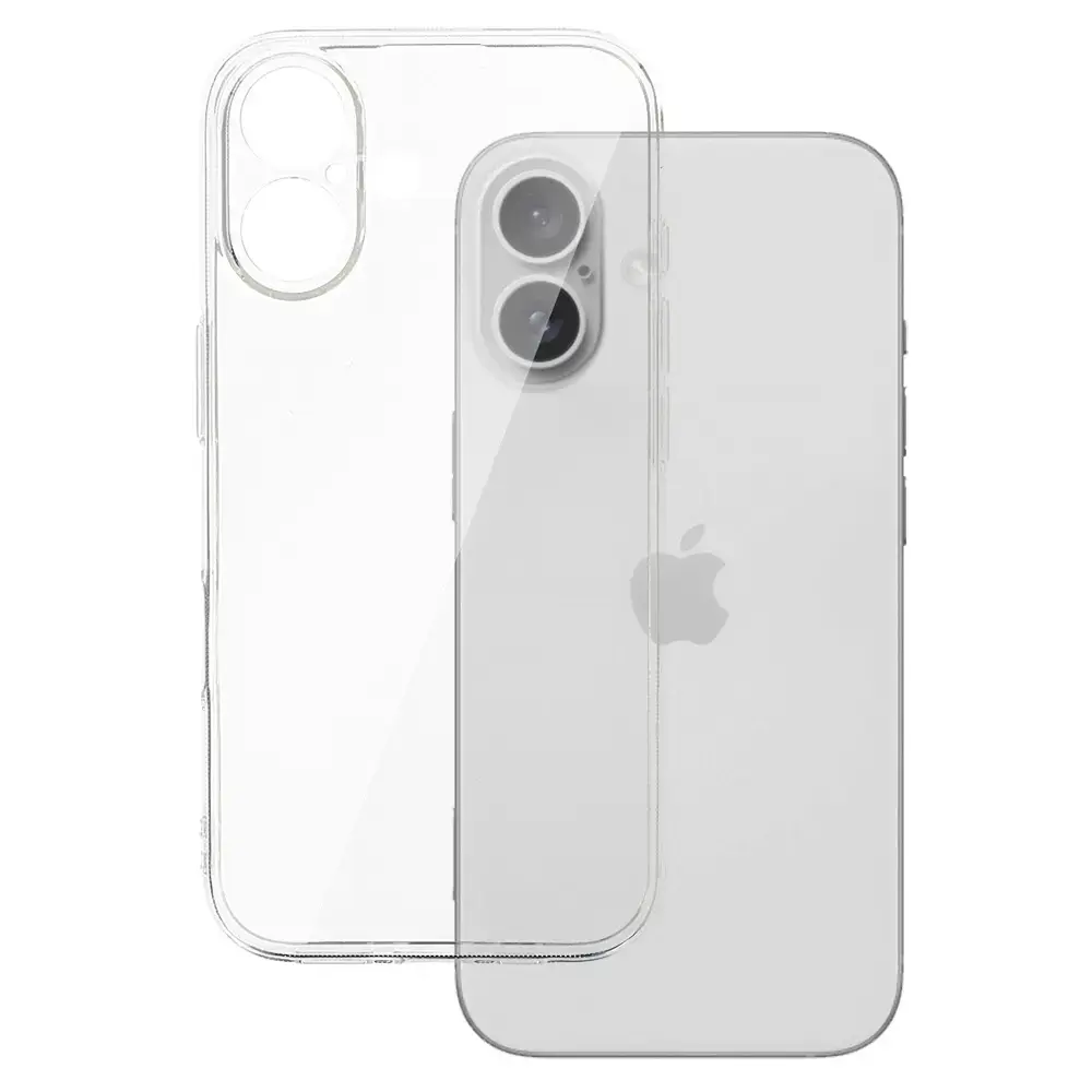Back Case 2 mm Perfect for IPHONE 16 TRANSPARENT