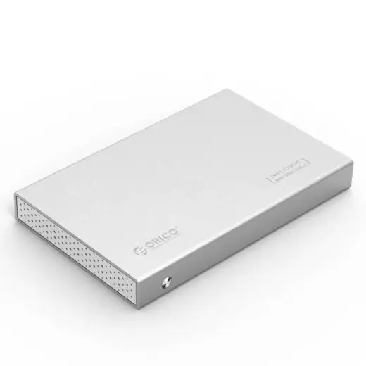 Hard drive external enclosure Orico SSD|HDD 2.5" SATA III (silver)