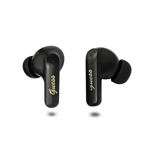 Guess PU Metal Logo TWS Wireless Earphones Black