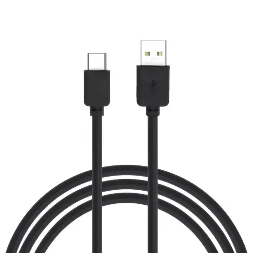 data transfer and charging cable | USB-A to USB-C | 1m | black