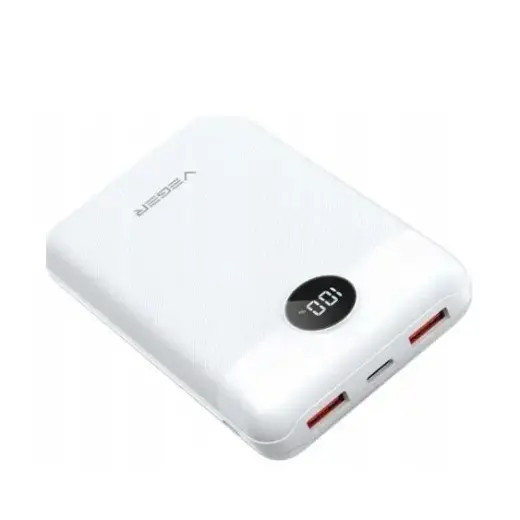Veger S20 (W2081) ārējais akumulators (powerbank) | 20 000 mAh | 22.5W | PD, QC | USB-A, USB-C | balts