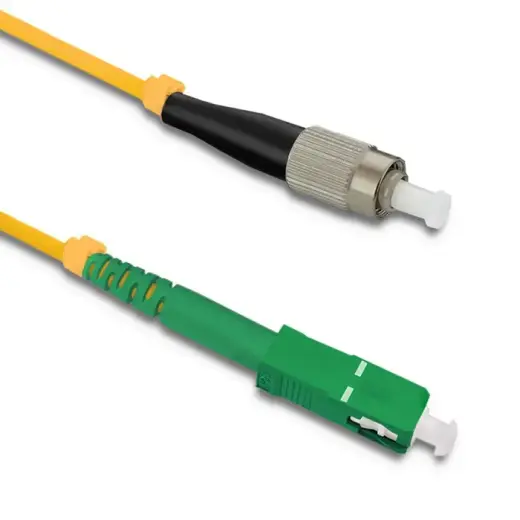 Qoltec Patchcord fiber optic FC/UPC - SC/APC | Singlemode | 9/125 | G652D | Simplex | 50m