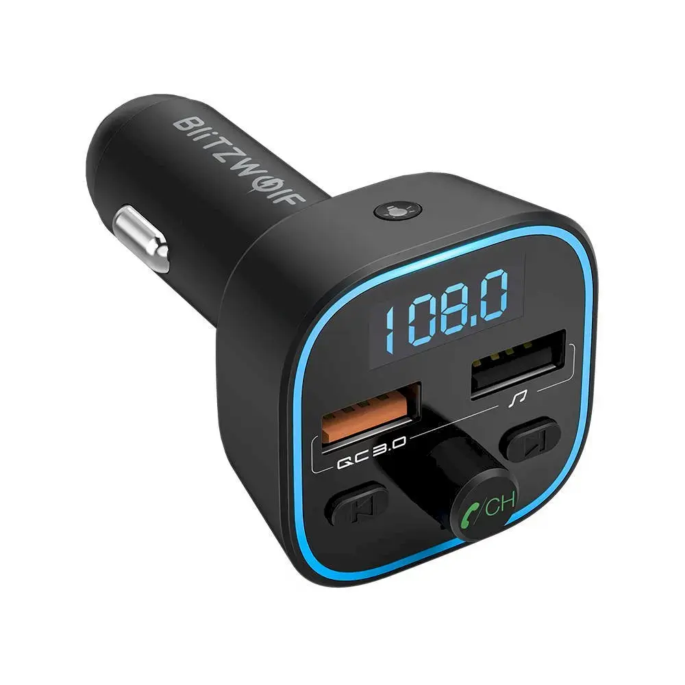 Bluetooth 5.0 BlitzWolf BW-BC1, 2x USB + MicroSD 