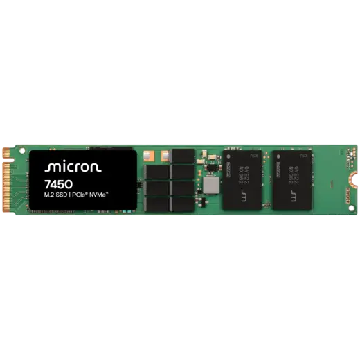 Micron 7450 PRO 3840GB NVMe M.2 (22x110) Non-SED Enterprise SSD [Single Pack]