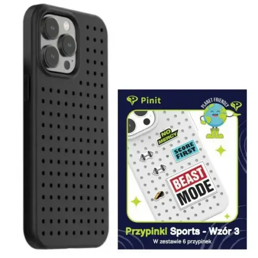 Pinit Dynamic + Sports Pin maciņš telefonam iPhone 14 Pro Max melns