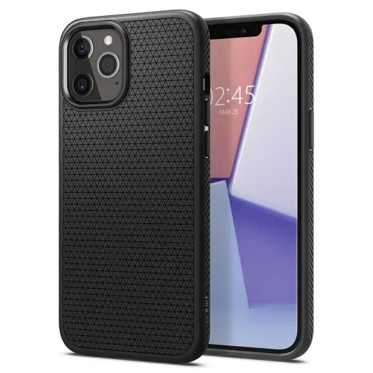 Case SPIGEN Liquid Air ACS01701 for Iphone 12|12 Pro - Matte Black