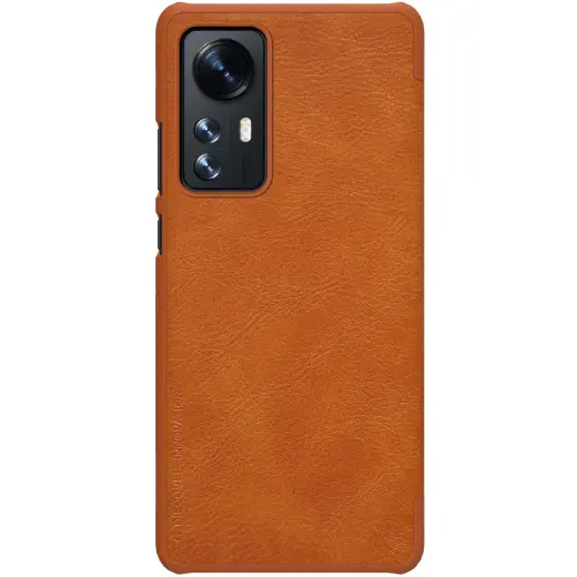 Nillkin Qin Book Case for Xiaomi 12 Brown