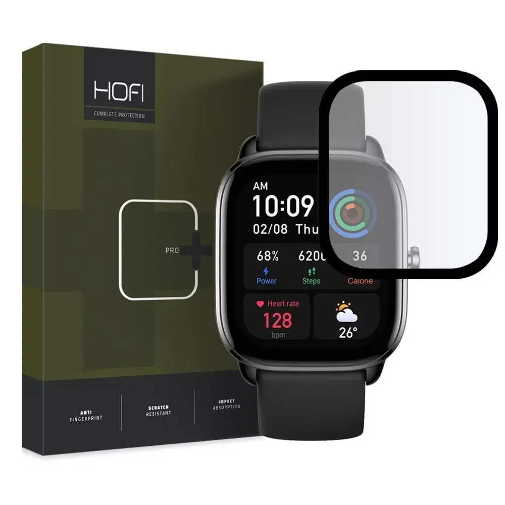 HOFI HIBRĪDS STIKLS HIBRĪDS PRO+ AMAZFIT GTS 4 MINI MELNS