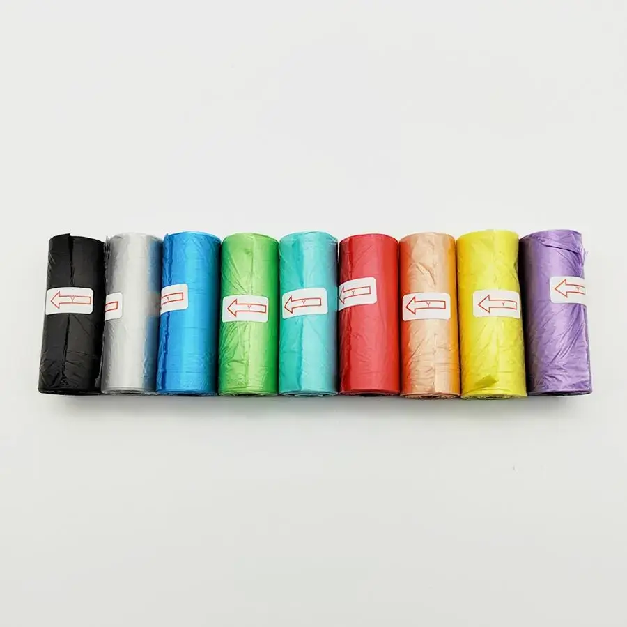 Plastic bags for dog excrement 10 rolls orange