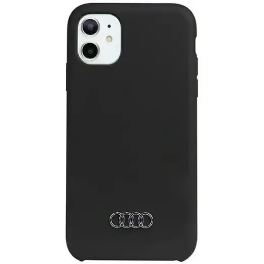 Audi Silicone Case iPhone 11 | Xr 6.1" black|black hardcase AU-LSRIP11-Q3|D1-BK