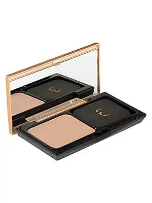 Poudre De Teint Précieuse Luminous Velvet Powder Foundation Sandy Beige in Paris 10g