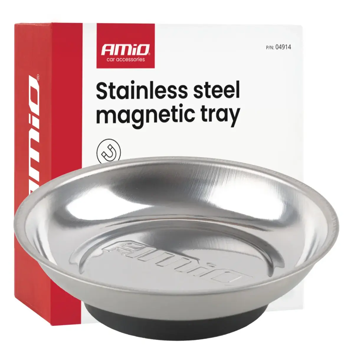 Nerūsējošā tērauda magnētiskā paplāte 110 mm AMIO-04914