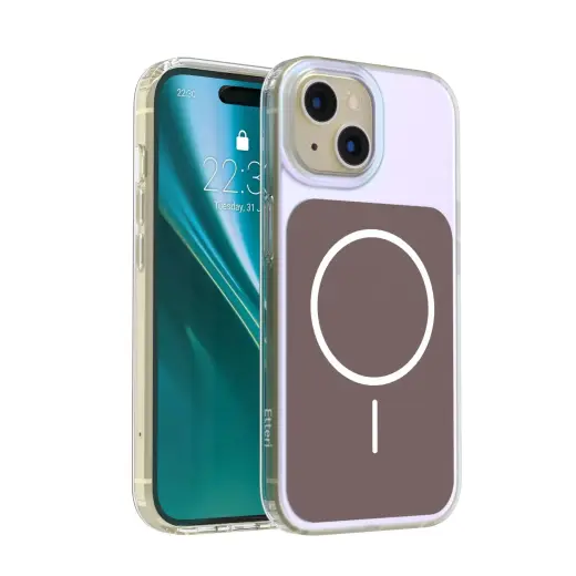 Etteri Hidden Pearl Epoxy Mag telefono dėklas iPhone 15 rudas