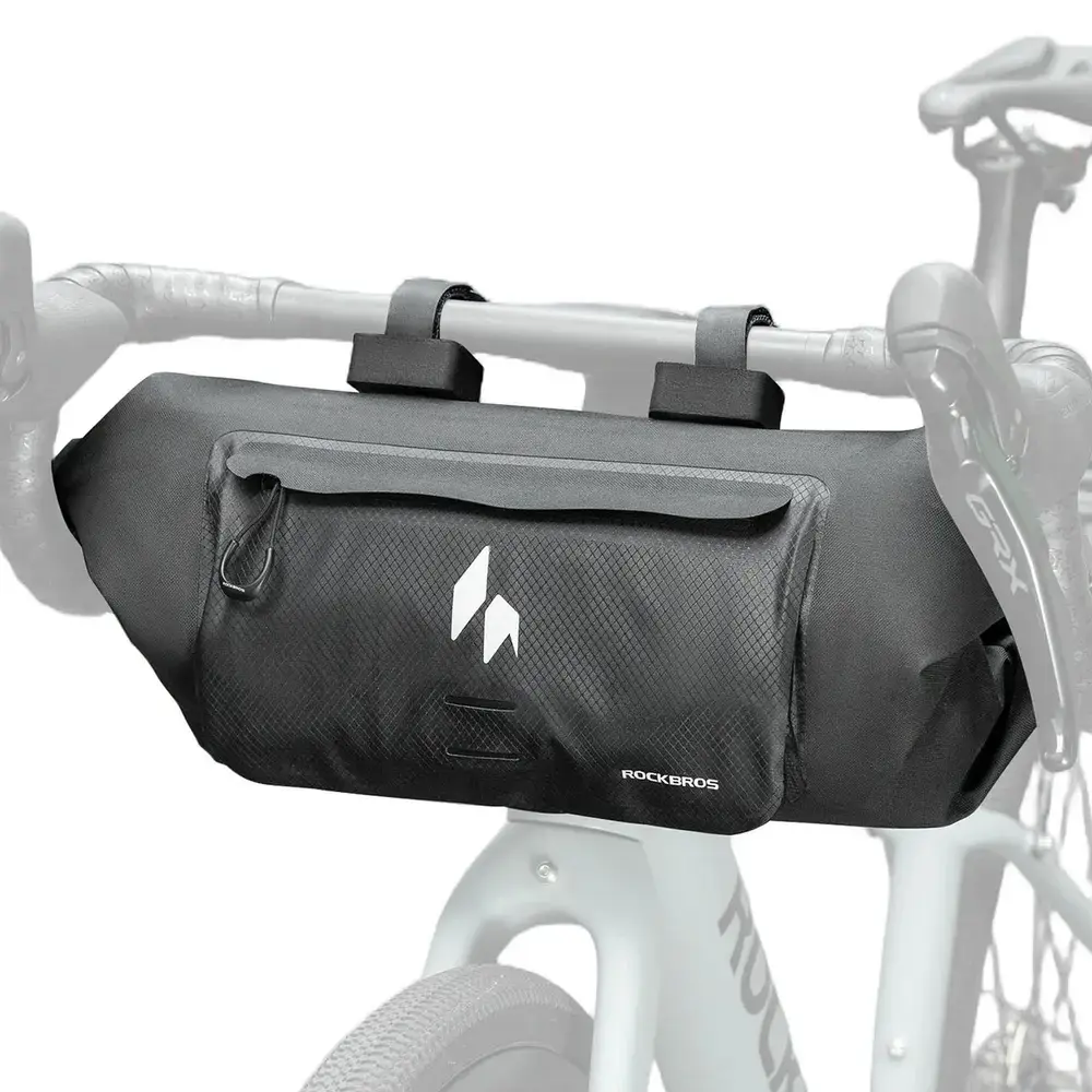 Torba rowerowa Rockbros AS-154 na kierownicę wodoodporna 8 l - czarna