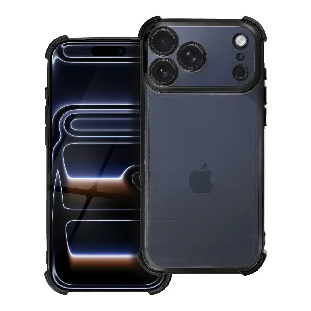 Antishock Electro maciņš telefonam iPhone 17 Pro Max melns