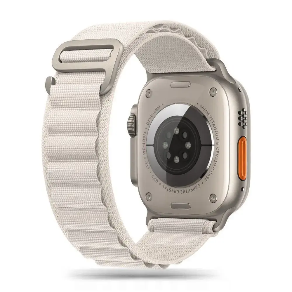 Tech-Protect Nylon Pro Strap for Apple Watch 4 | 5 | 6 | 7 | 8 | 9 | SE | Ultra 1 | 2 (42|44|45|49 mm) - Beige