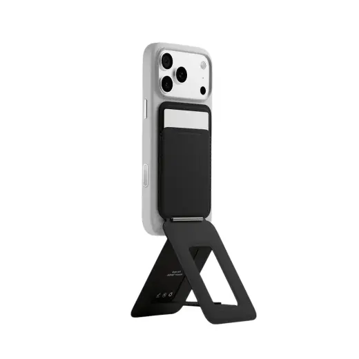 Moft Movas Snap Tripod MagSafe Magnetic Wallet and Phone Stand in misty black
