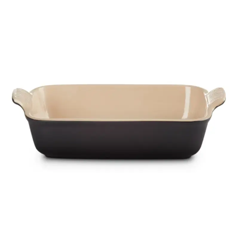 Le Creuset Ristkülikukujuline pärandkeraamika 26x19cm / 2,4L must