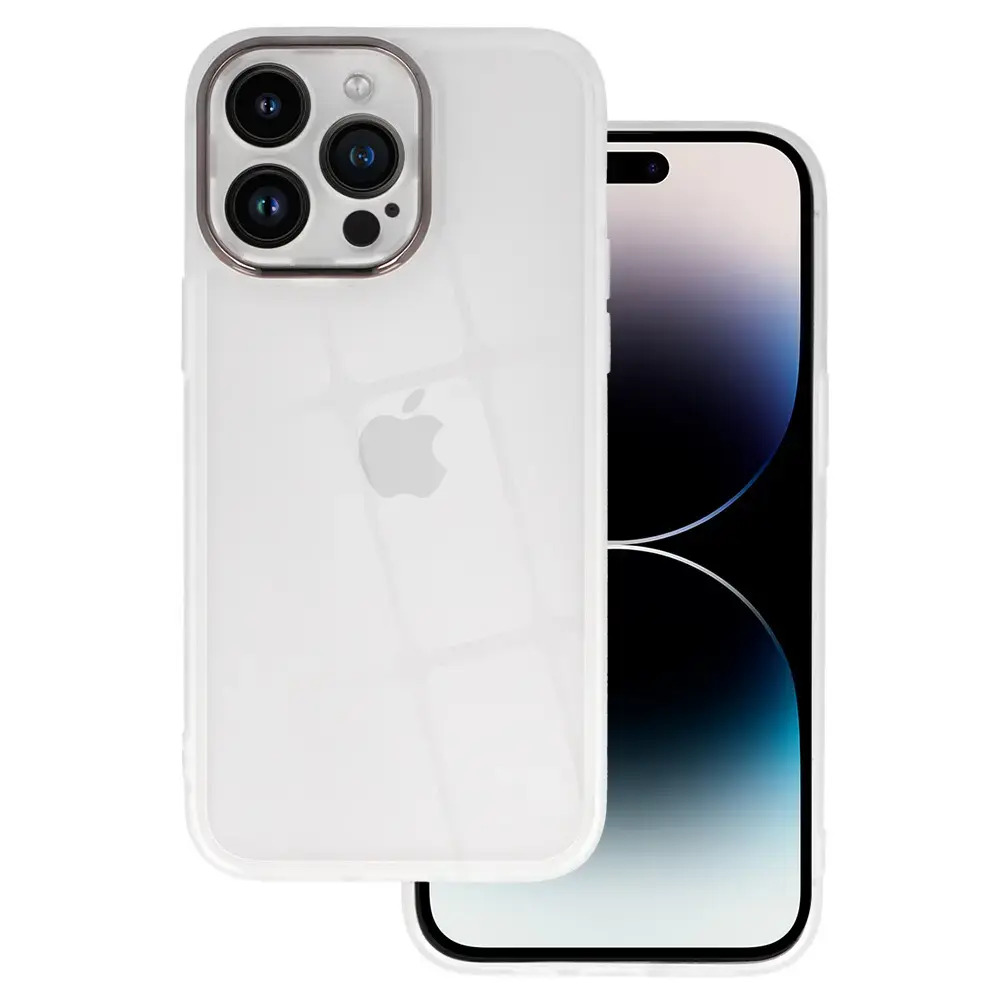 Protective Lens Case for Iphone 14 white clear