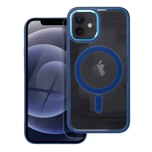 Case for iPhone 12 / 12 PRO Color Edge Mag Cover compatible with MagSafe blue