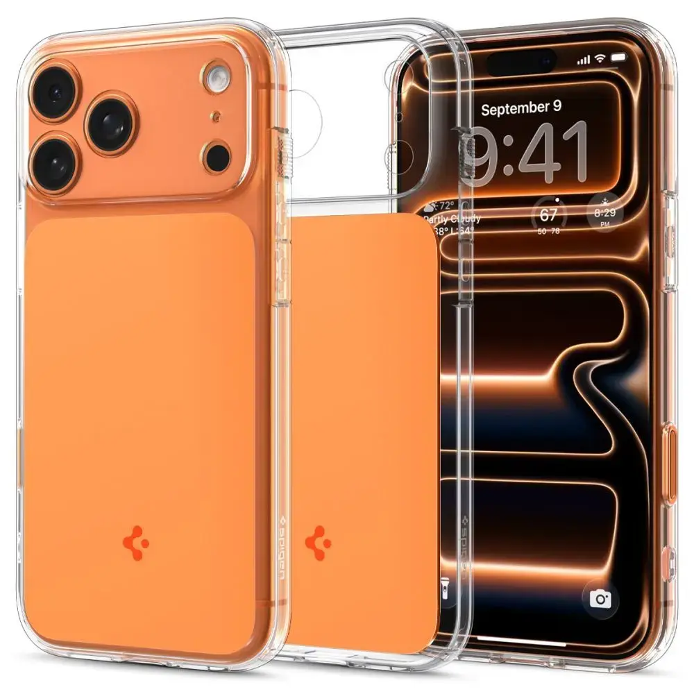Spigen Ultra Hybrid ”T” Mag maciņš ar MagSafe atbalstu telefonam iPhone 17 Pro oranžs