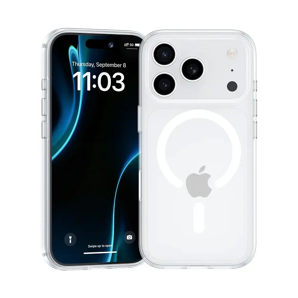 Benks Magnetic Crystal maciņš telefonam iPhone 17 Pro Max caurspīdīgs